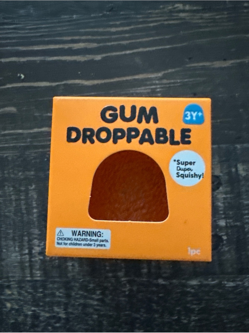 Gum Droppable Orange Squishy Toy by